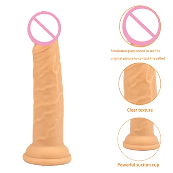 Hrubé Silikónové Falus Mäkké Dildo S Prísavkou Penis pre Ženy Flexibilné Falošné Dick Sexuálne Hračky pre Ženy, Dospelých Sex Shop Produkt
