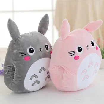 Japonsko Totoro Dragon Mačka Plyšový Vankúš Mäkký Flanelové deka Plnené ručné Teplejšie Anime Hračka pre deti, Prístelky Vankúš pre Priateľku