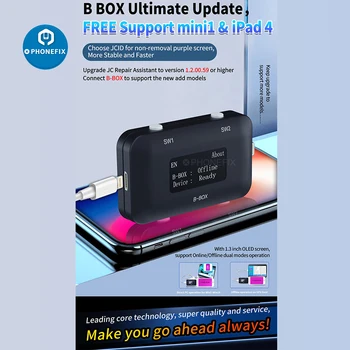 JC B-BOX C3 DFU Box pre IOS A7-A11 Jeden Kľúč k Fialovým pre iPhone a iPad Upraviť NAND Syscfg Údaje Čítanie-Písanie Windows DCSD Kábel
