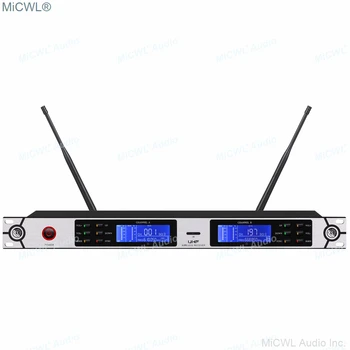 UHF Bezdrôtový Mikrofón Systém UR24D Dual Channel UR2 SM 58 Ručný Dynamický Karaoke Slúchadlá s Mikrofónom