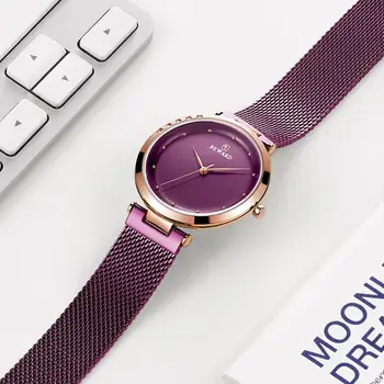 ODMENA Šport Luxusné Hodinky Quartz Náramkové Hodinky pre Ženy Dámske Náramkové hodinky z Nerezovej Ocele, Remienok Bežné Hodiny relojes para mujer