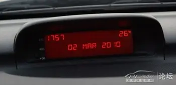 Pôvodná Obrazovka aux Displej červená monitor 12 pin pre Peugeot 307(Niektoré modely) 408(Niektoré modely) obrazovky citroen C4(Niektoré modely)