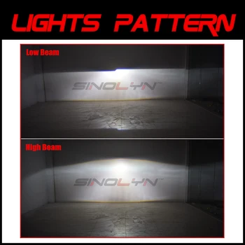 Sinolyn LED Angel Eyes, Devil 2.5 Svetlometu Projektor Šošovky Bi Xenon Halo Prstenec Objektívu HID Projektor Pre H4/H7 Autá Príslušenstvo
