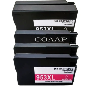 4 Pack Kompatibilný HP 953XL BK/C/M/Y Doplňované Ink Cartridge pre tlačiareň HP officejet Pro 8210 8218 8719 8720 8728 8730 8740 8710 Tlačiareň
