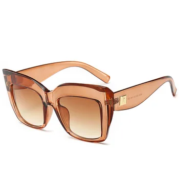 2020 Nové Klasický Štvorec Vintage Nadrozmerné Plastové Slnečné Okuliare Ženy Módne Retro Okuliare Rám Oculos De Sol