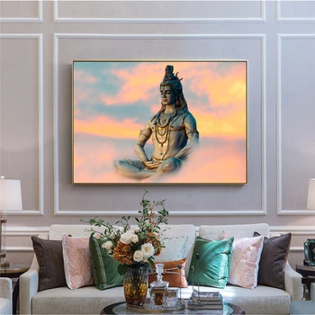 Pána Šivu Wall Art Plátne Obrazy Hinduistických Bohov Domov Dekoratívne Plátno Umenie Výtlačkov Hinduizmus Umenie Fotografie Pre Obývacia Izba Cuadros