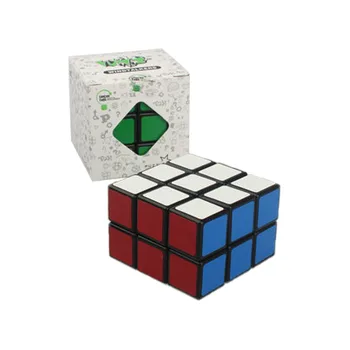 Nerovné-Objednávka 2*3*3 Magic Cube Black-Dna Magic Cube Šesť-Farba Samolepka Papier Farebný Kartón Balenie Detí Zábava