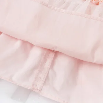 DBJ17133 dave bella jar baby girl je roztomilý kvetinové výšivky oka šaty deti fashion party šaty deti detská lolita oblečenie