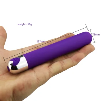 10 Rýchlosť Silné Vibrácie Bullet Vibrátor USB Nabíjanie G-bod Stimulátor Klitorisu Nepremokavé Masér Dildo Sexuálne Hračky pre Ženy