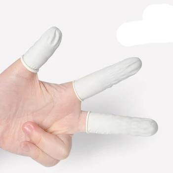 Permanentný make-up príslušenstvo Jednorazové gumené prst stallfor microblading 500 ks silikónové prst rukavice v taška