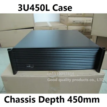 3U450L Server Počítač Prípade 1.2 mm Oceľového Plechu 3U Priemyselné Šasi