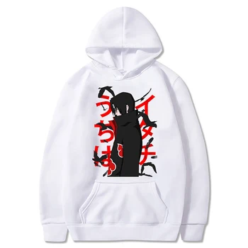 Uchiha Itachi Vytlačené pánske Mikiny Unisex Naruto Harajuku Japonské Anime Muž Streetwear Hoodie Módne Bežné mikina Kabát