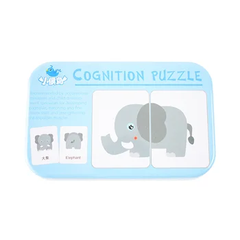 Puzzle Hračky Montessori Drevené Hračky Pre Deti Auto Zvierat Ovocie Graf Zápas Hra Karty Cartoon Vozidla Vzdelávania Vrecku Skladačka