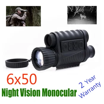 WG650 Nočný Lov Digitálne Optické Infračervené 6X50 Nočné Videnie Monokulárne 200M Rozsah Nočný pozorovací Ďalekohľad fotografie a Video