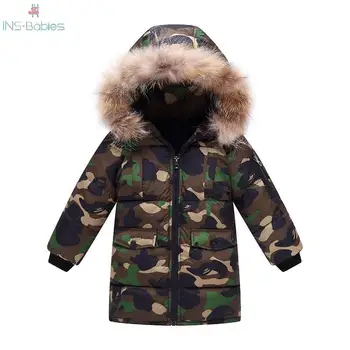 Chlapci Zimné Oblečenie detské Oblečenie Teplá Nadol Kabát Velet Zahustiť Jackst Male Deti Snowsuit Dieťa Neformálne Oblečenie Otepľovanie Coats