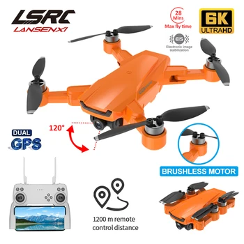 LSRC ICamera3 GPS Drone 5G 6K HD profesionálny duálny fotoaparát antény WIFI FPV skladacia striedavé štyri osi RC Deron hračka