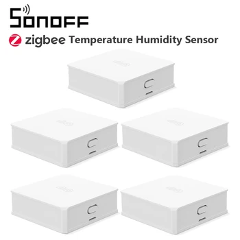 5 ks SONOFF SNZB-02 ZigBee Teplota A Vlhkosť, Senzor LowBattery Oznámenie Funguje SONOFF ZigBee eWeLink APP Control