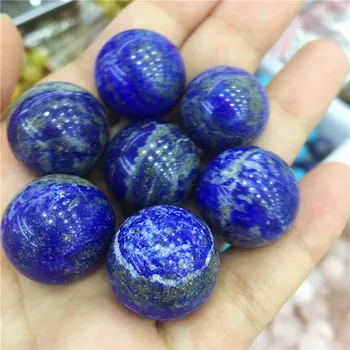 Prírodné Lapis Lazuli Loptu ručné Crystal Oblasti Drahokam Strane Masér Crystal ball pre dekorácie z prírodného kameňa uzdravenie 20 mm