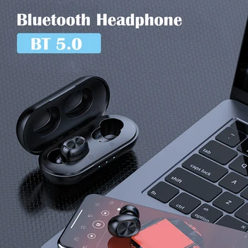 B5 TWS Mini Wireless Touch Ovládania Bluetooth 5.0 In-Ear Slúchadlá Športové Slúchadlá