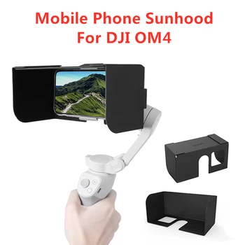 Pre DJI OM4 Ručné Gimbal Stabilizátor Mobilný Telefón Kapota Skladacia Magnetické Kožené Slnečník Prenosné Anti-reflexná Príslušenstvo