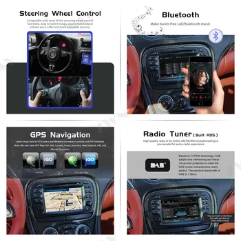 Android 9.0 Auto multimediálny prehrávač Pre Mercedes Benz SL-Class R230 SL500 2001-2007 Auta GPS Rádio Audio stereo Hlava jednotka zdarma mapu