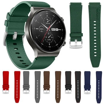 22 mm Módne Originálne Kožené Pútko Pre Huawei Sledovať GT2 Pro Nahradenie Watchbands Mužov náramkové hodinky Quartz Nastaviteľný Pásik