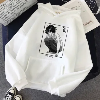 Horúce Death Note Hoodies Mužov Zábavné Japonské Anime Streetwear Harajuku Grafické Mikiny Unisex Topy Muž