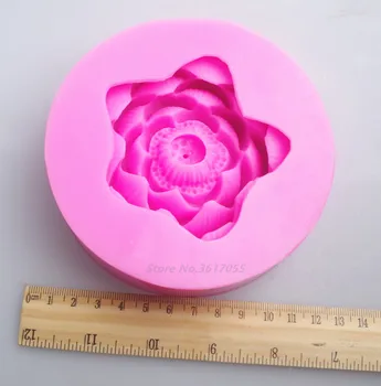 1pc 3D Lotus Tvar Silikónové Mydlo Formy Sviečka Formy Plavidlá Formy DIY Ručne vyrábané Mydlo Formy Strany Darček urob si sám