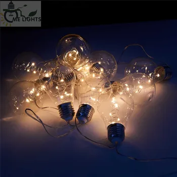 4M 10 Loptu LED Svete String Svetlá Dovolenku Svetlá na batériový Rozprávkových Svetiel pre Garland Vianočný Večierok Svadobné Dekorácie