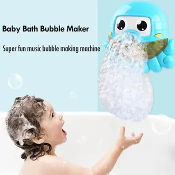Dieťa Hudobné Perličkový Kúpeľ Hračka Cute Baby Kúpeľ Hračka Bublina Maker Deti Detský Bazén, Plávanie Vaňou Mydlo Stroj Hračky