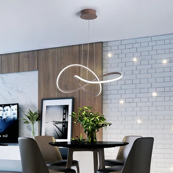 Kreatívne Moderné LED Svetiel Prívesok Office vnútorné Osvetlenie Dekoratívne Prívesok Lampa Bar kaviarni Reštaurácia Káva Farba AC