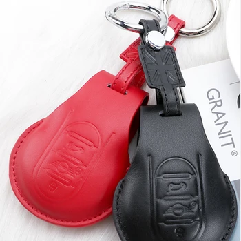 Auto Kožené Kľúč, Taška puzdro Keychain Chránič Dekorácie Pre Mini Cooper One Clubman JCW F54 F55 F56 F57 F60 Auto Príslušenstvo
