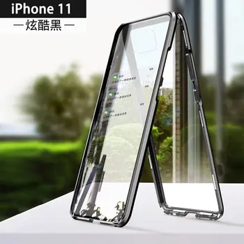 Obojstranný Okuliare, Mobilný Telefón puzdro Pre Apple Iphone 6 7 8 11 12 XS Transparentné Telefón Chrániť shockproof Tvrdeného Flip Cover