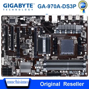 Socket AM3/AM3+ Pôvodnej Používa Gigabyte GA-970A-DS3P Ploche Dosky 32GB DDR3 PCI-E 2.0 AMD 970 AM3/AM3+ DDR3 Doske
