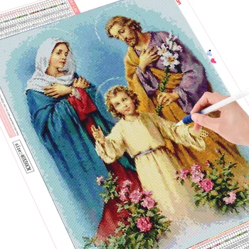 HUACAN Diy 5d Diamond Maľovanie Ježiš Umenia A Remesiel Vianočný Dekor Plné Námestie Cross Stitch Diamond Výšivky Náboženské Ikonu
