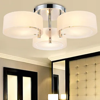 Moderné Kruhu Akrylového Skla Stropné Lampy Domova Lampy, Obývacia Izba, Kuchyňa Lesklé Miestnosti Svetlá, Svietidlá Led Stropné svietidlo