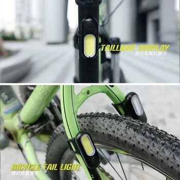Odolné Koleso Zadné Svetlo Klasu Požičovňa Led Svetlo Dobíjacie USB Bezpečnostné zadné svetlo na Bicykli Vodotesné zadné Svetlo Výstražné Lampy