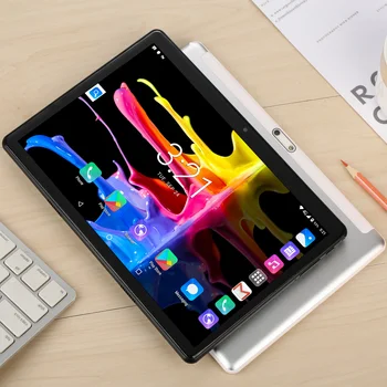 Nový 10.1-Palcový Octa-Core Tablet Pc Android 9.0 služby Google Play 4G LTE Telefón Značky Dual SIM, Bluetooth, GPS, WiFi, Tablety, Vianočné darčeky