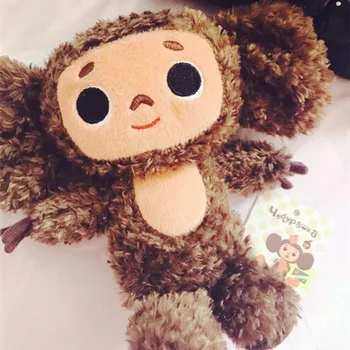 Roztomilý cheburashka plyšové hračky veľké oči opice s oblečením mäkké bábiky Rusko Anime, baby, deti spať upokojiť bábiky hračky pre deti,