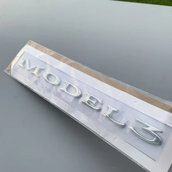 DUAL MOTOROVÝCH Podčiarknutými Písmenami Znak pre Tesla Model 3 X S Auto Styling Vysoký Výkon batožinového priestoru Odznak Nálepky Chrome Black Red