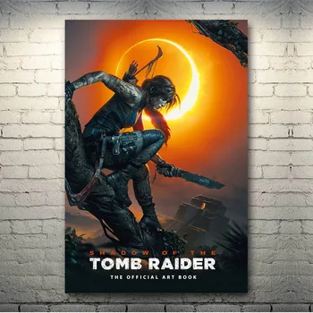 Tomb Raider Lara Croft Hra Umenie Hodváb Plátne, Plagát, Tlač 13x20 24x36 palca Na Obývacia Izba Dekorácie-002