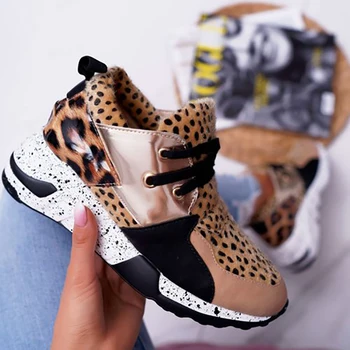 2020 Letné Horúce Dáma Topánky Ženy Tenisky Leopard Oka Dych Ženy Beží Ženské Topánky Vonkajšie Ploché Platformu Zapatos Mujer