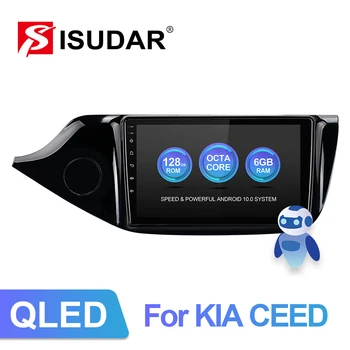 ISUDAR V72 QLED Android 10 autorádia Pre Kia CEED Cee ' d 2 JD 2012-2016 GPS Auto Multimediálne Octa-Core RAM 6GB ROM 128 G 4G č 2din