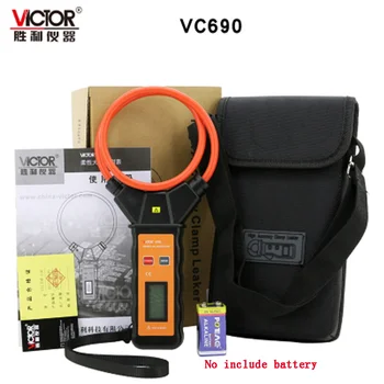 VICTOR VC690 flexibilné cievka vysoký prúd zvodový svorka meter exchange 9999A s podsvietením so skladovanie