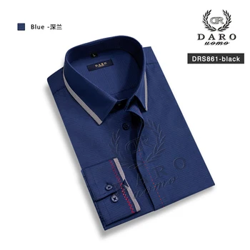 Nový Príchod módne bavlna pánske košele s dlhým rukávom pure color mužov smoking tričko camisas hombre DR861