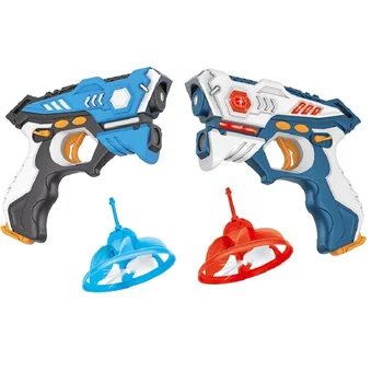 Iinfrared laser tag hračka zbraň proti výstřel svetlo vnútorné a vonkajšie hry darčeková sada Deti darček Deti Multiplayer-2gun+2flying