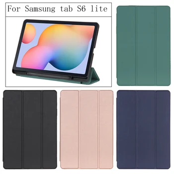 Pre Samsung Galaxy Tab S6 Lite 10.4 palce mäkké Prípade P610 P615 SM-P610 SM-P615 Tablet s ceruzkou držiak krytu