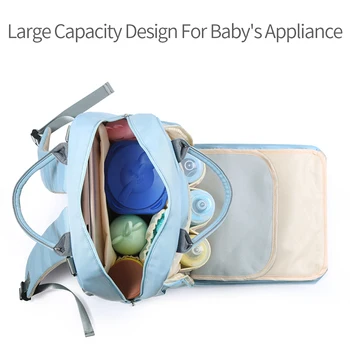Nový veľkokapacitný plienkové Múmiový Nappy Taška na Kočík, taška Maminku Multi-function Nepremokavé Cestovný Batoh Baby vaky