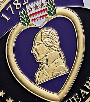 5 ks/Veľa Amerických Purpurové Srdce Odmenu Vynikajúce Vojenské Zásluhy Vojak Medaila pozlátená Výzvou Pamätné Mince Zber