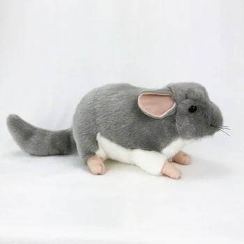Realistické Chinchilla Myši Zvierat Plyšové Mäkké Bábiky Deti Hračka Domov Plochy Dekor